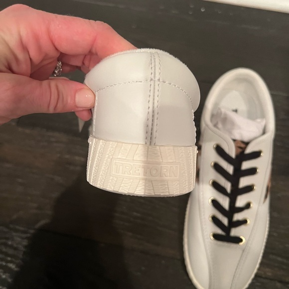 Tretorn white leather and suede sneakers size 8 - Picture 5 of 8